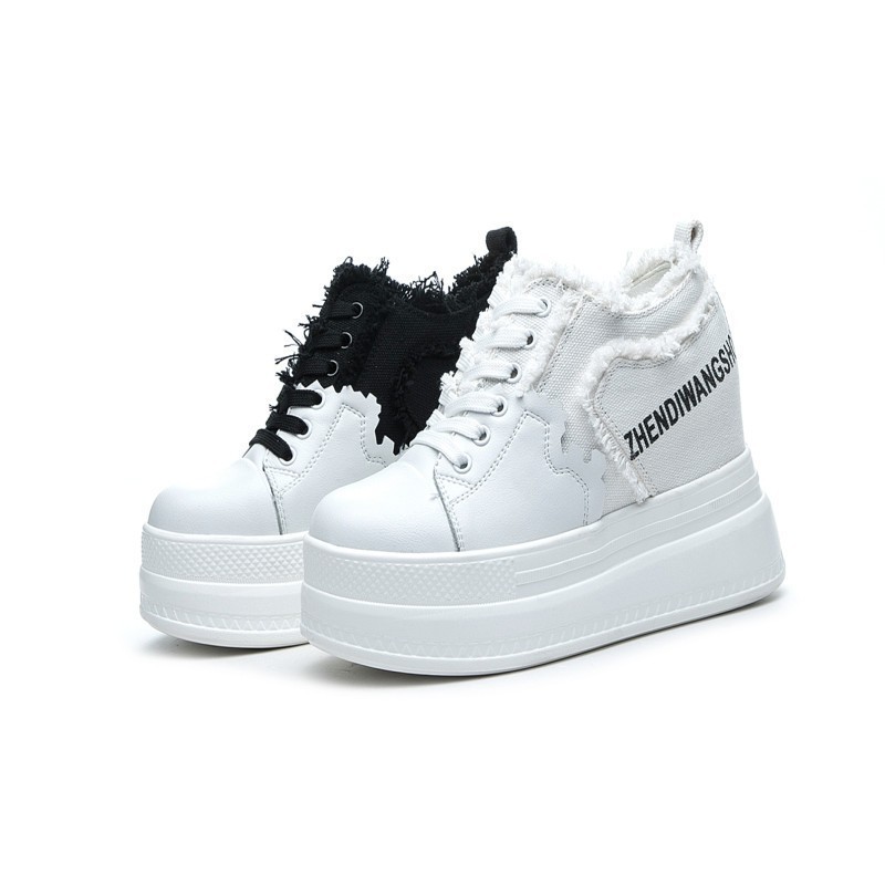 Breathable Platform Canvas Casual Shoes - Image 5