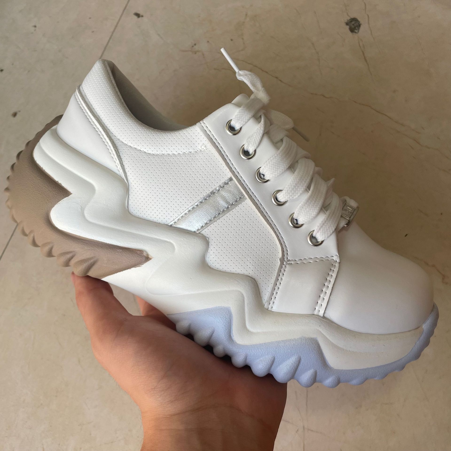 Thick Soled Serrated Daddy Shoes - Image 5